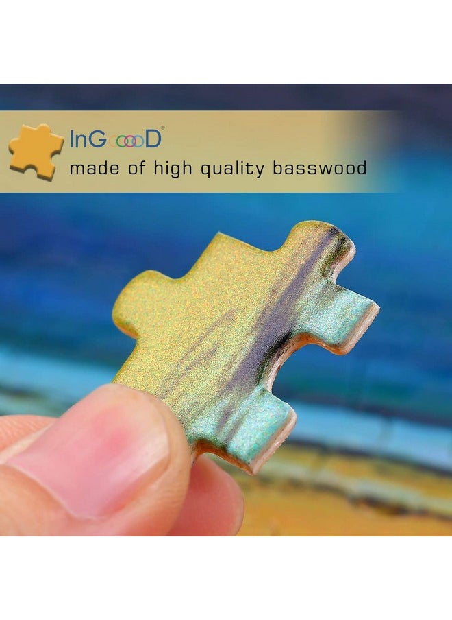 Ingooood Ingooood- Jigsaw Puzzles 1000 Pieces for Adult- Tranquil Series- Island Sunset_IG-0550 Entertainment Wooden Puzzles Toys  - Image 4