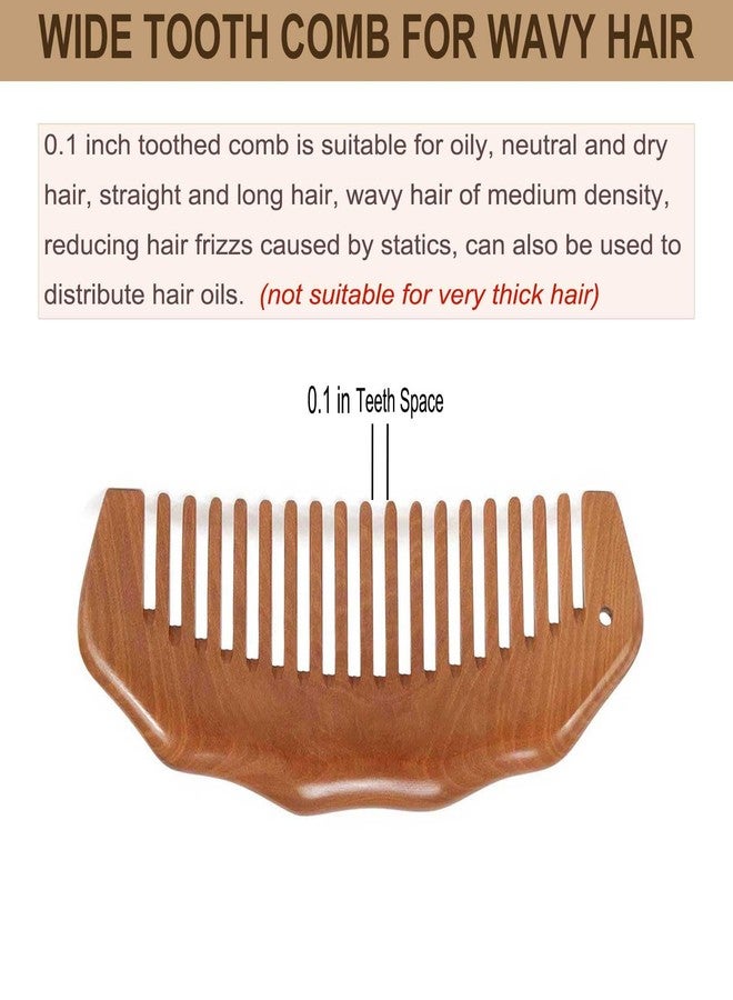 Moreinday Wooden Comb for Women Hair Growth, Labor Comb with Wrist Strap - Peach Wood - Image 5