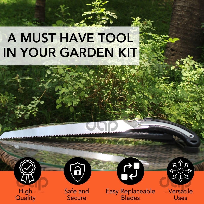 DAP - DOWNHILL AGRO PRODUCTS Dap Heavy Duty Hand powered Pruning Saw-Garden Pruning Saw|Tree Pruner And Cutter With Ergonomic Grip.Hand Tools For Remove Unwanted Branches - Image 3