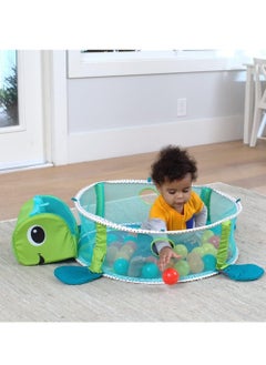 REXA Turtle Play Activity Mat for Sensory Exploration and Motor Skills Development for Kids 0-3 Years, Comes with 4 Toys and 30 Ocean Balls  - Image 3