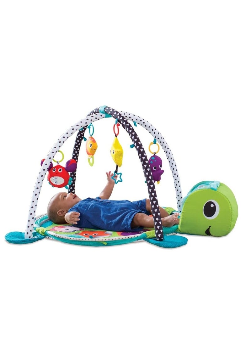 REXA - Turtle Play Activity Mat for Sensory Exploration and Motor Skills Development for Kids 0-3 Years, Comes with 4 Toys and 30 Ocean Balls - Image 1