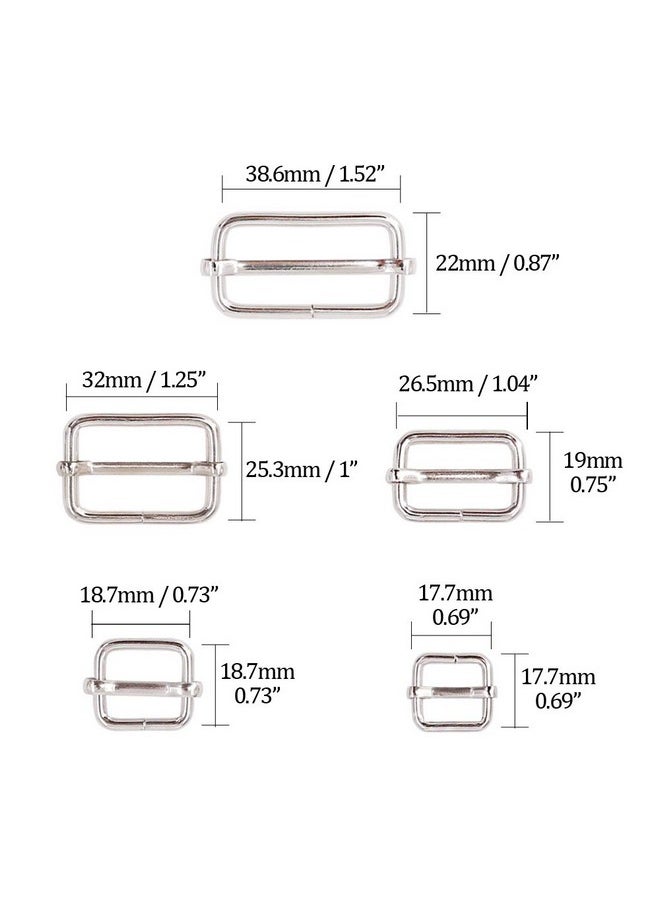 100 Pcs Metal Rectangle Adjuster Triglides Slides Buckle Roller Pin Buckles Slider Strap Adjuster For Belt Bags Diy Accessories 13Mm / 15Mm / 20Mm / 25Mm/ 35Mm - pzsku/Z433C77F039B984C3FCC2Z/45/_/1724479259/4a0aa542-571a-4691-af83-8e6b5c2b3a0f