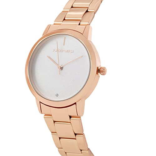 Joker & Witch Midnight White Dial 18mm Rose Gold Stainless Steel Watch for Women - Image 4