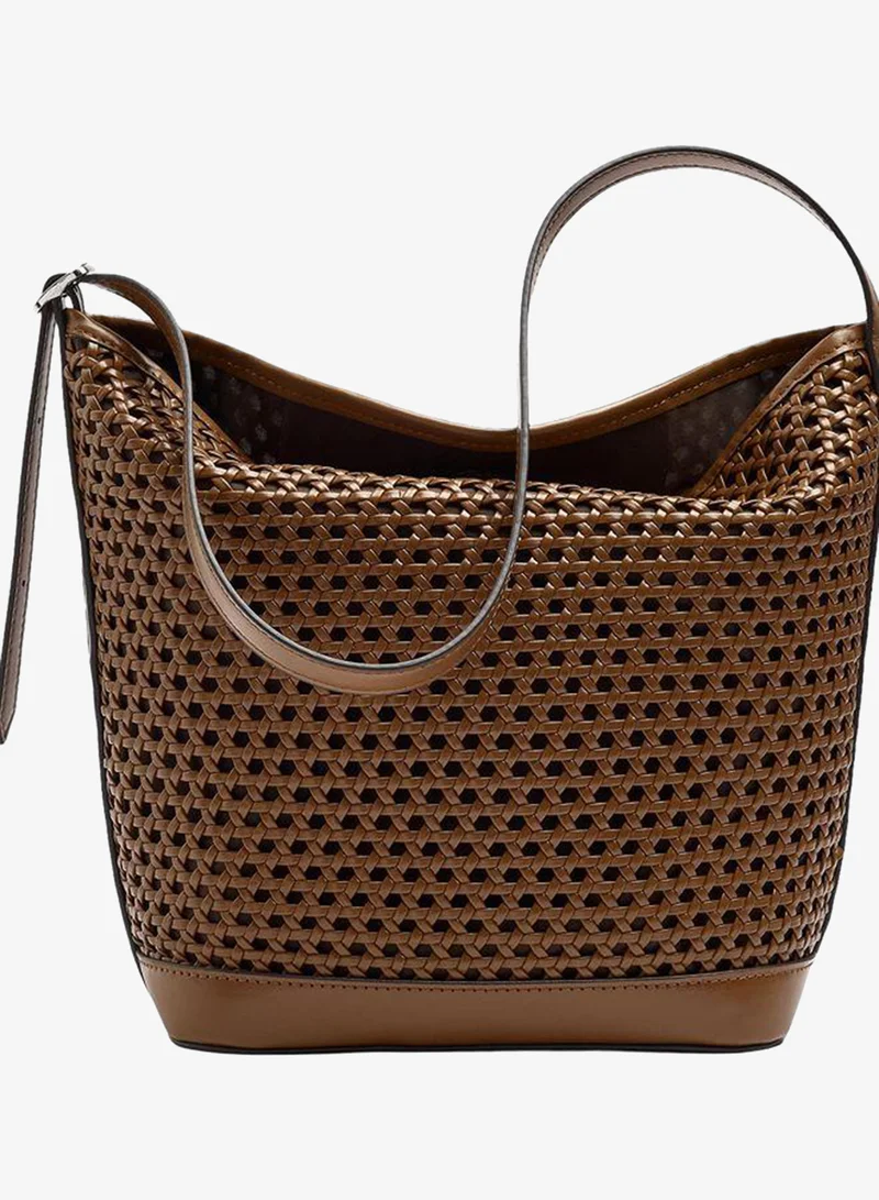 Bucket Bag With Braided Design