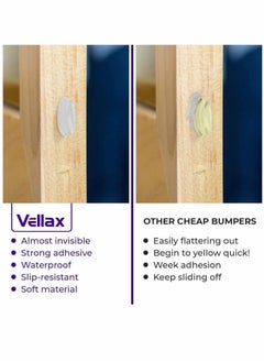 Y&D 118 Pieces Self-Adhesive Cabinet Door Bumpers, Clear Rubber Feet Adhesive Bumpers Noise Reduction Pad  - Image 2