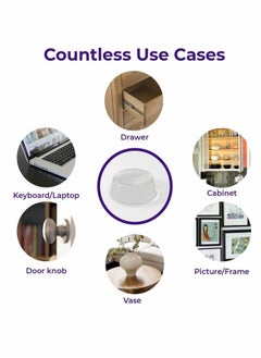 Y&D 118 Pieces Self-Adhesive Cabinet Door Bumpers, Clear Rubber Feet Adhesive Bumpers Noise Reduction Pad  - Image 3