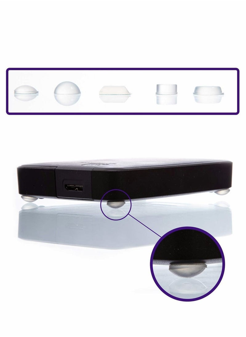 Y&D 118 Pieces Self-Adhesive Cabinet Door Bumpers, Clear Rubber Feet Adhesive Bumpers Noise Reduction Pad  - Image 5