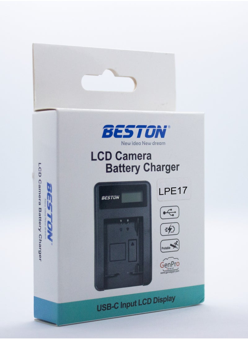 BESTON Beston Charger for Canon E17 Batteries: Designed to charge Canon E17 batteries swiftly and safely, ideal for prolonged shooting sessions.  - Image 4