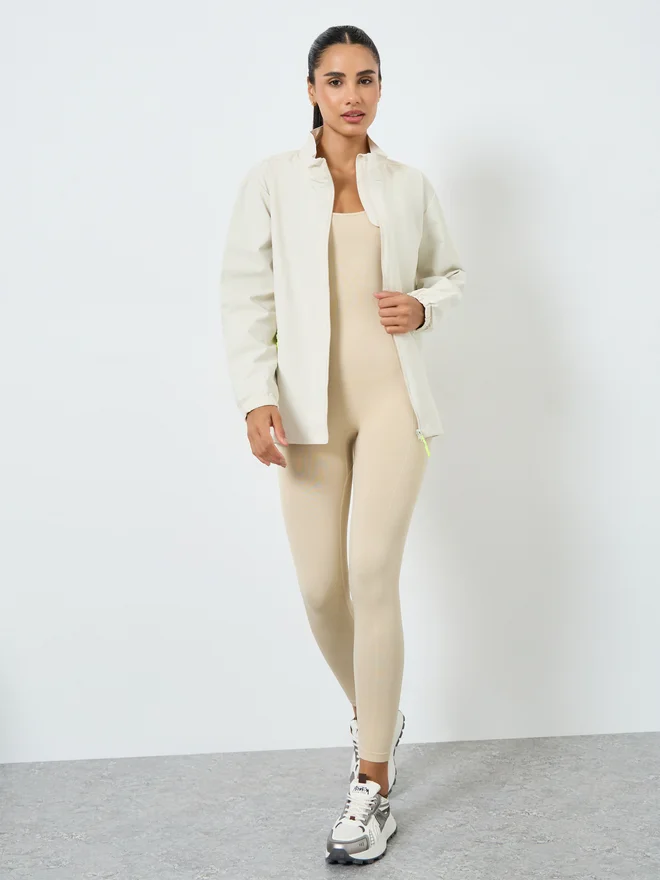 Styli Active Windbreaker Contrast Zip Up Jacket