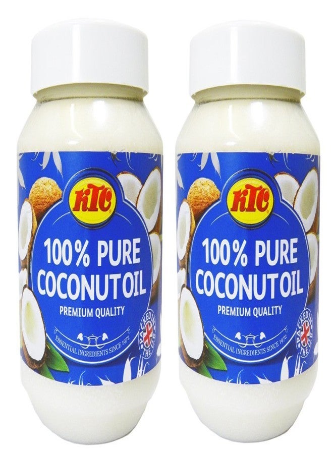 KTC 100% Pure Coconut Multipurpose Oil 500ml Jar x 2 Qty - Used for Hair, Cooking, Skin Moisturiser