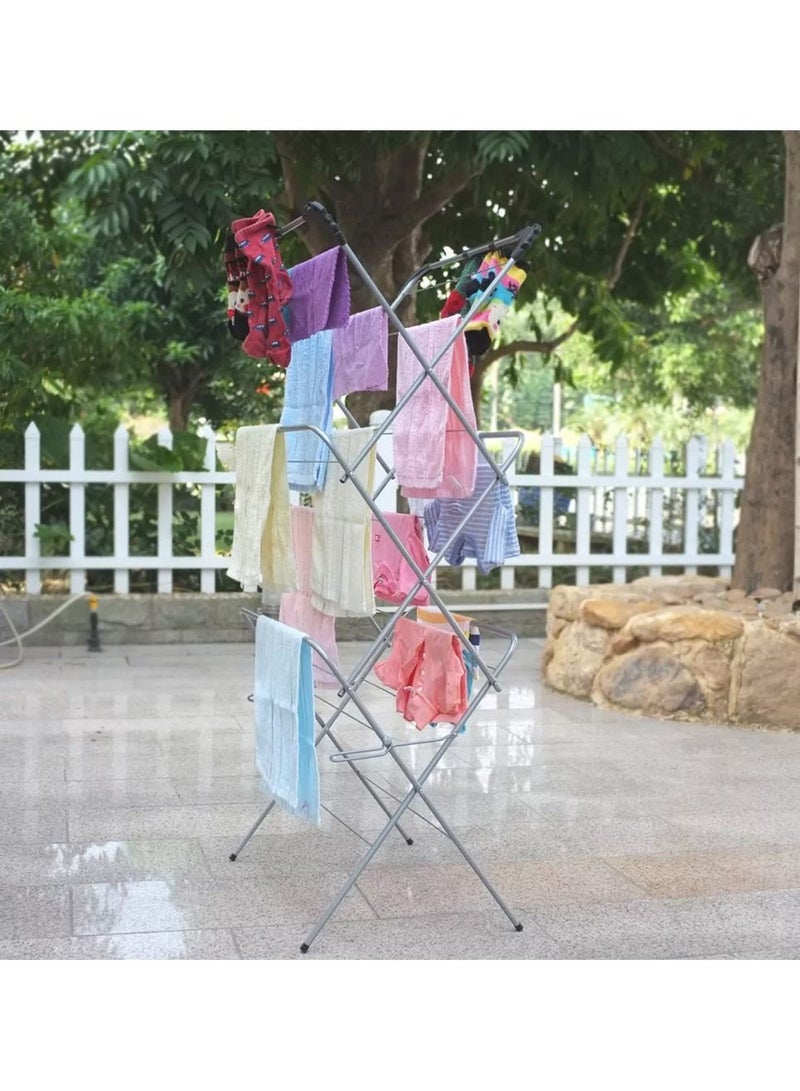 Clothes Airer Dryer Laundry Drying Washing Line Horse Indoor outdoor Towel Rack  - Image 1