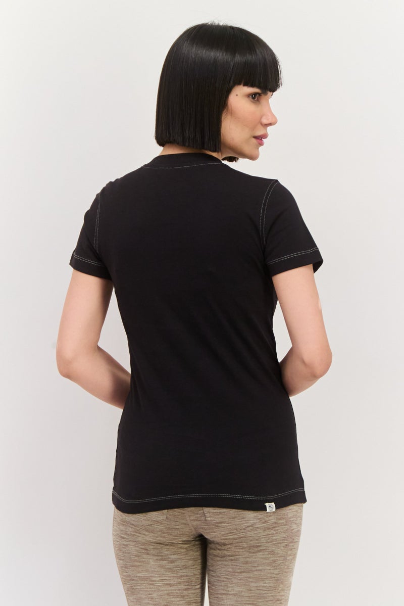 PUMA Women Sportswear Fit Short Sleeve Training Top , Black  - Image 3
