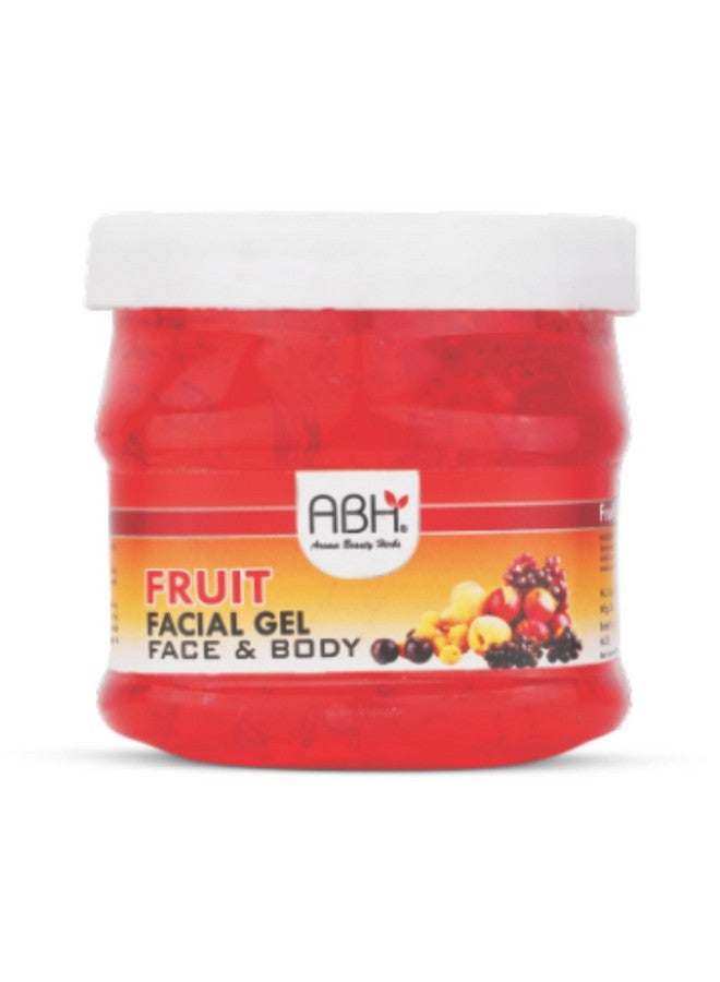 ABH Fruit Facial Gel for Face & Body - Refreshing & Hydrating Gel with Natural Fruit Extracts - Skin Brightening & Cooling Formula - 200g