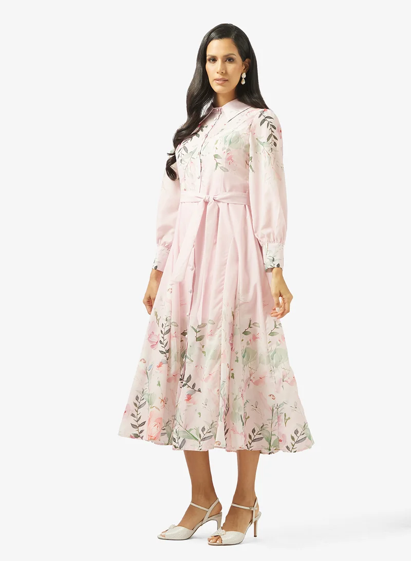 خزانة Floral  Print Dress