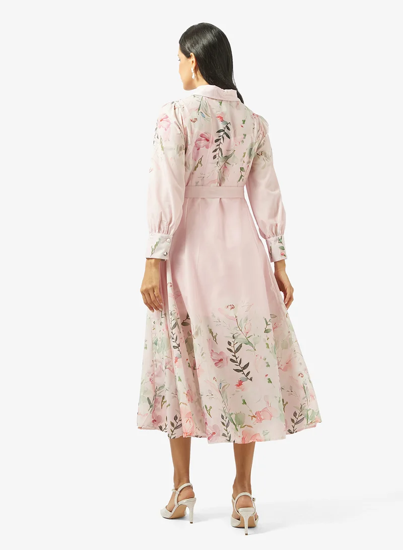 خزانة Floral  Print Dress