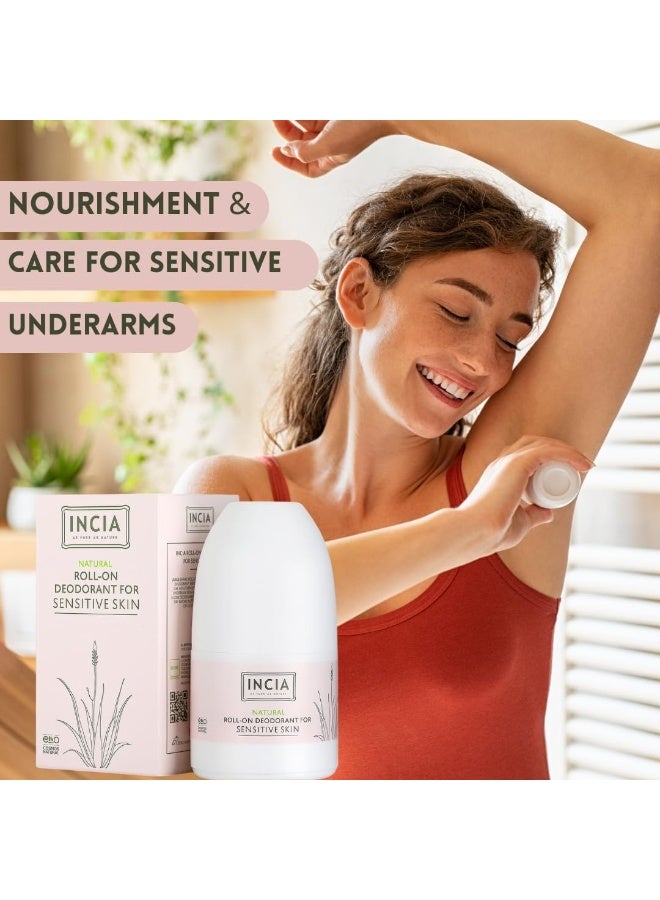 INCIA Natural Deodorant Bundle – Aluminum-Free Roll-Ons for  Women | Vegan, Paraben-Free, No Stains, Long-Lasting Freshness (2 x 50ml) - Image 4