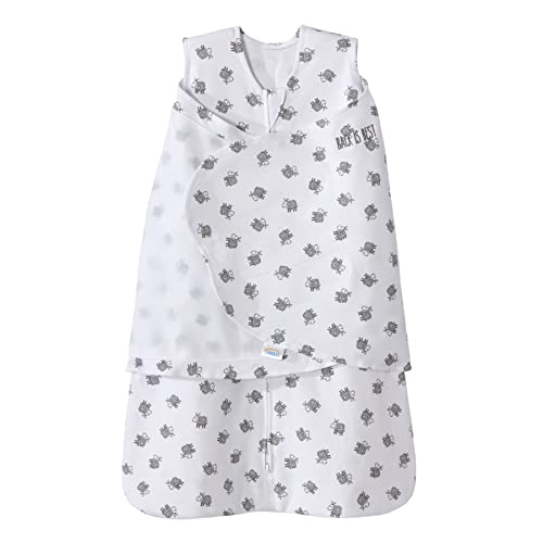 HALO 100 Cotton Sleepsack Swaddle 3Way Adjustable Wearable Blanket TOG 15 Lamb Scribble White Small 36 Months - Image 1