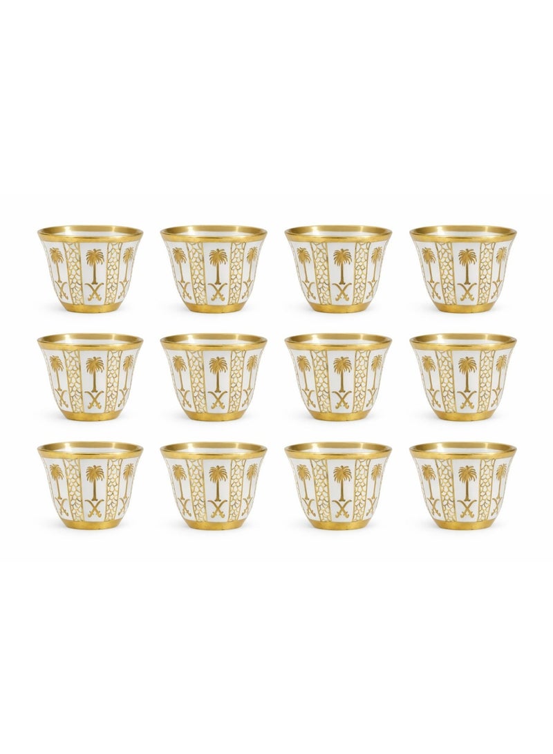 Arabic Coffee Dallah Set with Decorative Cups – Elegant Traditional Design for Serving and Hospitality - Image 1