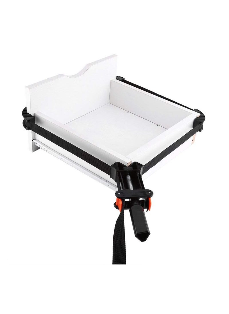 SYOSI - Picture Frame Clamps, Multi-Function Adjustable Corner Clamp, Wood working Quick Adjustable Tape Clamp, with 4 Jaws Band Strap Clamp, for Picture Frame Holder Binding, 90 Degree Right Angle Clamps - Image 1