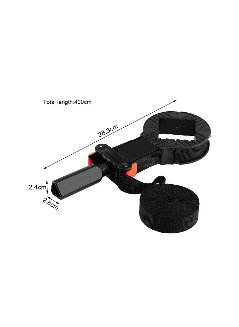 SYOSI - Picture Frame Clamps, Multi-Function Adjustable Corner Clamp, Wood working Quick Adjustable Tape Clamp, with 4 Jaws Band Strap Clamp, for Picture Frame Holder Binding, 90 Degree Right Angle Clamps - Image 1