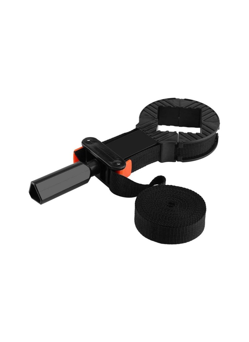 SYOSI - Picture Frame Clamps, Multi-Function Adjustable Corner Clamp, Wood working Quick Adjustable Tape Clamp, with 4 Jaws Band Strap Clamp, for Picture Frame Holder Binding, 90 Degree Right Angle Clamps - Image 1
