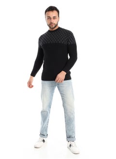 Wool Mens Pullover With Multi Design