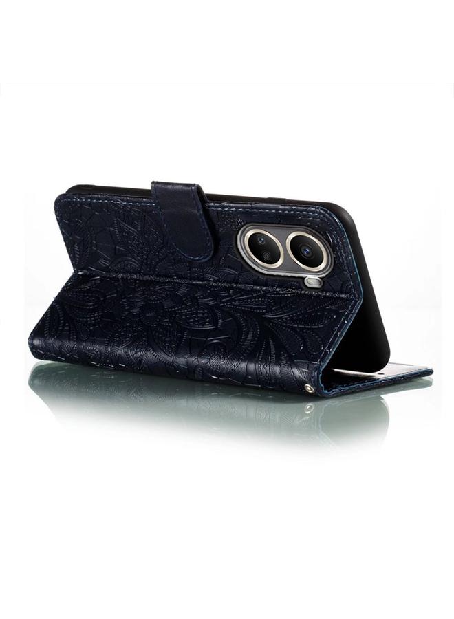 Green Tiger Case For Huawei nova 10 SE Lace Flower Embossing Flip Leather Phone Case - Image 5