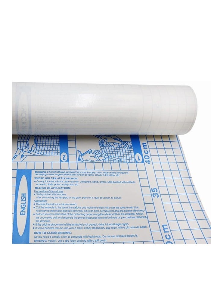 Flamingo غلاف كتاب شفاف لاصق ذاتي من FLAMINGO، لفافة فيلم بلاستيكية 3 متر × 45 سم، شفاف، مثالي للكتب والكتب المدرسية والكتب النصية والمستندات ودفاتر التمارين - Image 4