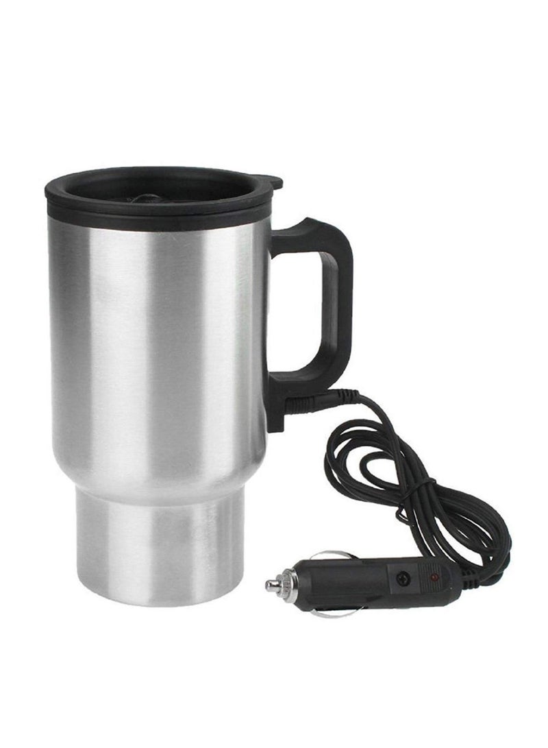 ELTRAZONE Steel Travel Outdoor Electric Mug 12 V Car Charging Electric Kettle Travel Coffee Mug Cup Heated Thermos 450 Ml - Image 2