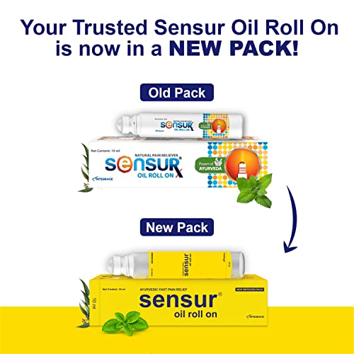 Sensur Natural and Ayurvedic Pain Relief Oil Roll On, 10ml (Pack of 3) | Fast Relief All Pains, One solution - Image 2