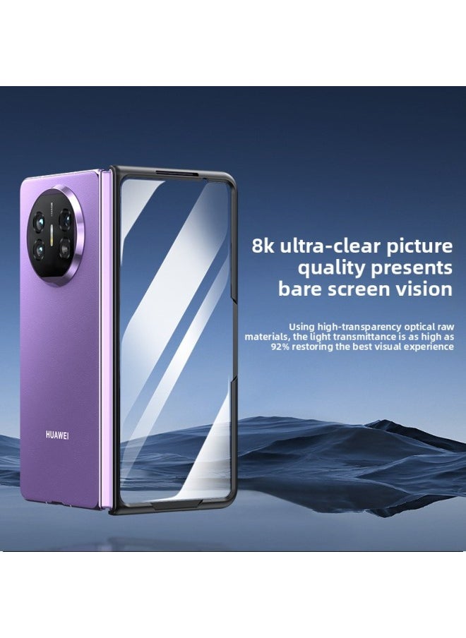 Generic - For HuaweiMateX2 Mobile Phone Case Single Front Frame/HD Front Frame/anti-peep Front Frame/anti-drop Transparent Anti-fingerprint-Color:High-definition Front Cover [shell Film Integration]]-Applicable Model:Honor Magic V3 - Image 1