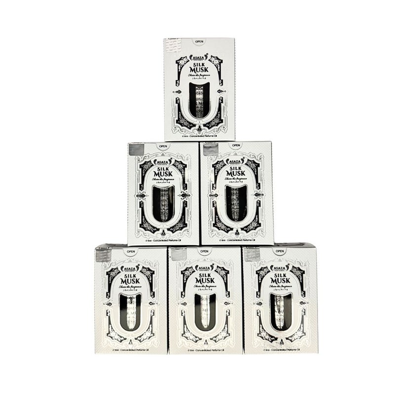 ASAZA PERFUMES SILK MUSK PACK OF 6 - Image 1