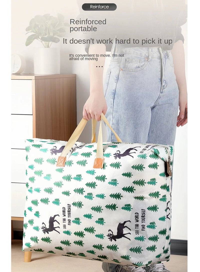 Large 120L Storage Bag for Quilts, Blankets, and Clothes - Waterproof and Durable - 80×27×56cm - Image 2