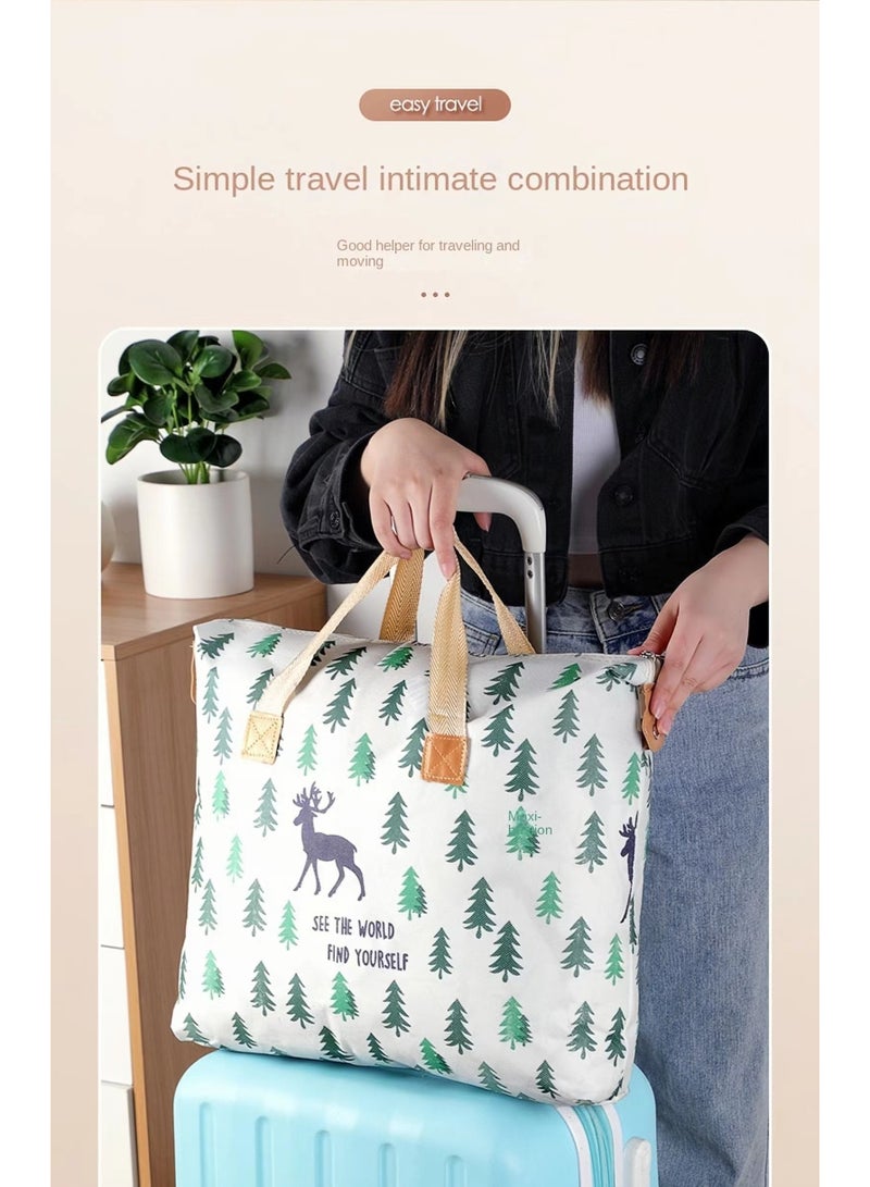 Large 120L Storage Bag for Quilts, Blankets, and Clothes - Waterproof and Durable - 80×27×56cm - Image 3