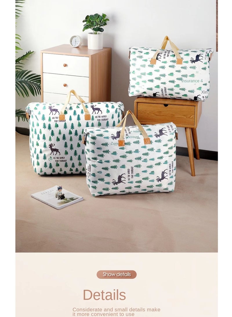 Large 120L Storage Bag for Quilts, Blankets, and Clothes - Waterproof and Durable - 80×27×56cm - Image 4