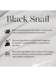 MIZON Black Snail All In One Cream, Premium, Snail Repair Cream, Intensive Care, Korean Skin Care, Facial Moisturizing, Snail Mucin Extract, Wrinkle Care, Firming (75ml / 2.54 fl oz)  - Image 5