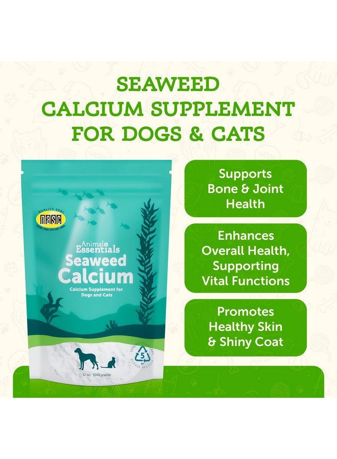 Animal Essentials Seaweed Calcium - Supplement for Dogs and Cats, High Digestibility, Pure Clean Icelandic Seaweed Calcium, Free of Lead and Hormones, Lab Tested, Magnesium - 12 Oz (Pack of 1) - Image 1