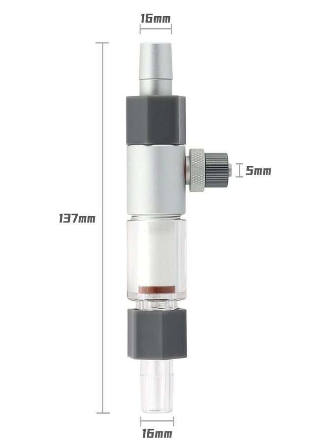 Terizger CO2 Diffuser,Carbon Dioxide Atomiser Bubble Counter Aquarium Inline CO2 Atomizer for Planted Aquarium,Aquarium Diffuser(16/22 mm) - Image 2