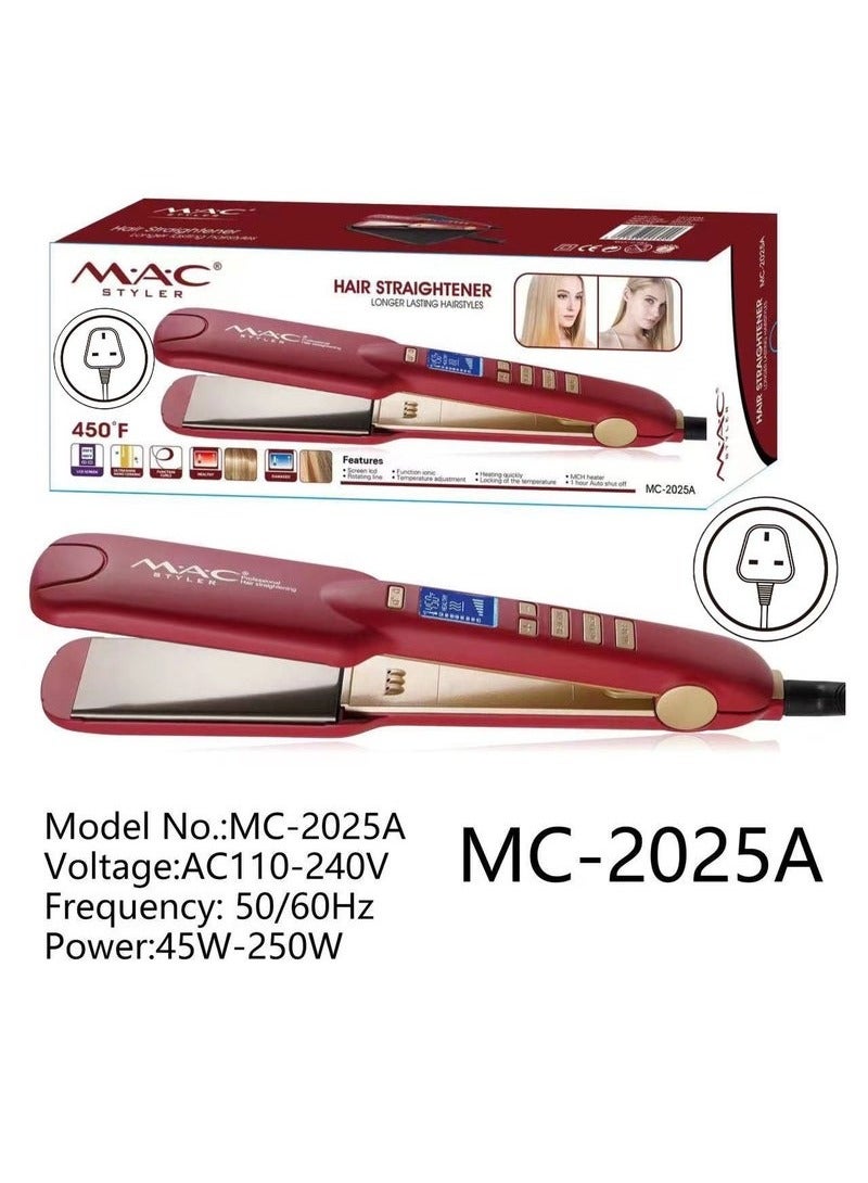 Mac Styler Professional Hair Straightener with Digital Display MC2025A - Image 1