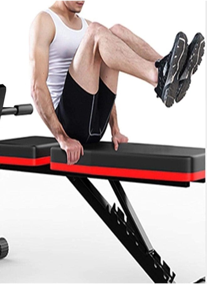 Fitness World Fitness World Adjustable Weight Lifting Bench Home Gym Bench with Dumbbell Multifunctional Workout Bench  - Image 3