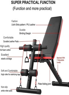 Fitness World Fitness World Adjustable Weight Lifting Bench Home Gym Bench with Dumbbell Multifunctional Workout Bench  - Image 5