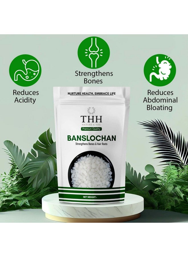 THH Organic Tabashir - Vanslochan - Banslochan (400g)| 100% Pure Vanshlochan For Strengthen Bones & Hair Roots|No Added Colors, Preservatives - Image 3