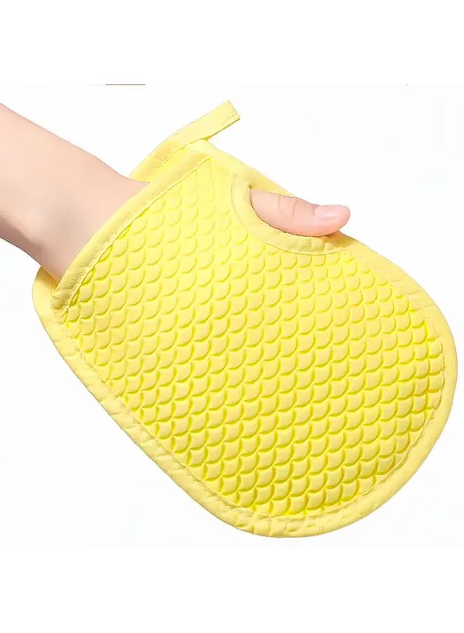 Four Textured Bath Gloves For Women Girls Kids Gentle Exfoliating Shower Scrubber - Image 5
