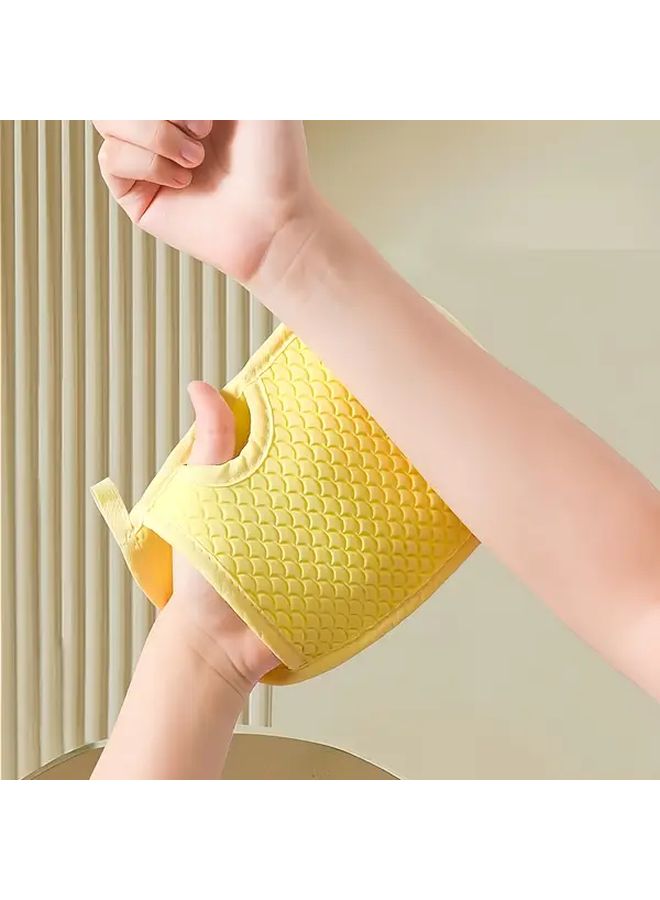 Four Textured Bath Gloves For Women Girls Kids Gentle Exfoliating Shower Scrubber - Image 2