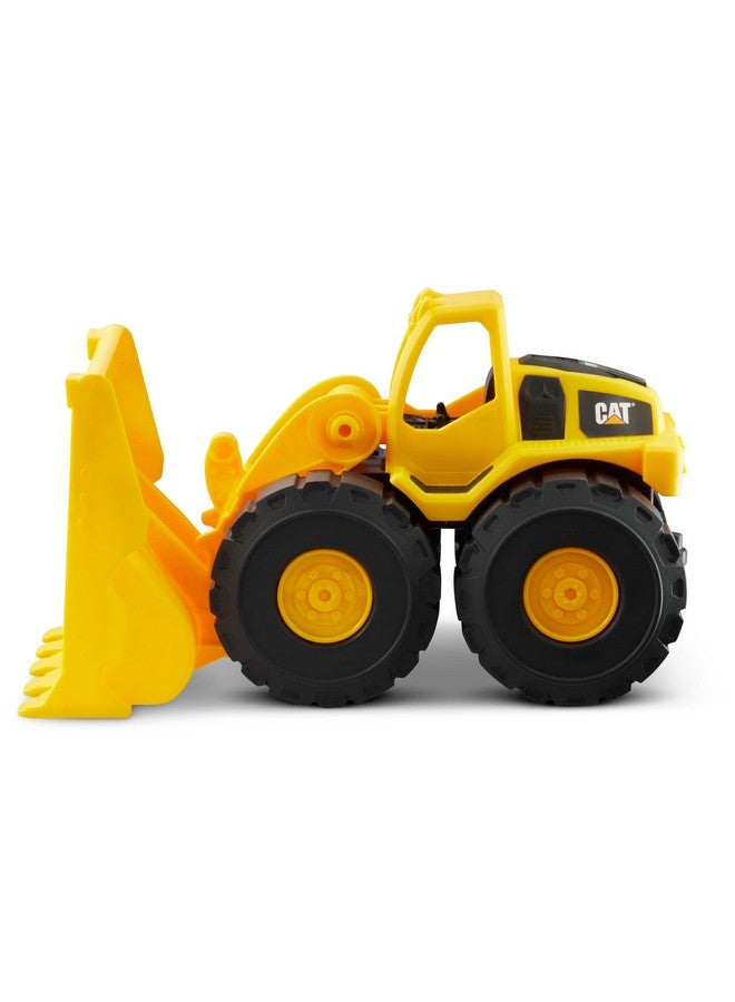CAT Construction Toys, Construction Fleet 10" Front Loader Toy - Heavy‑Duty Plastic, Working Bucket & Free‑Rolling Wheels, Indoor/Outdoor Sandbox Vehicle for Toddlers & Kids Ages 2 + - Image 1