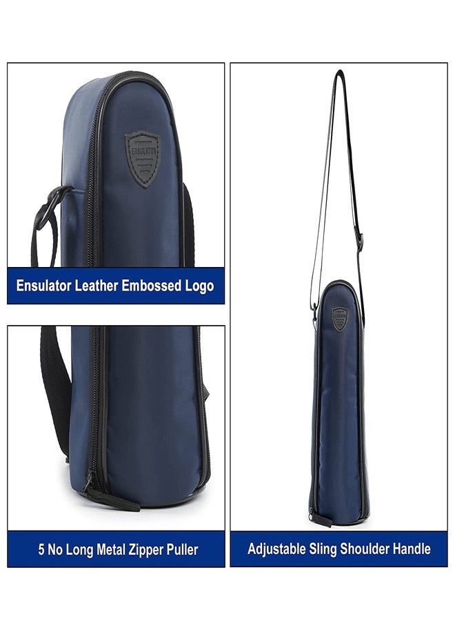 Atipriya Insulated Water Bottle Bag 2 Litre Premium Silk Touch Polyester Sleeve Cover | Blue/Black - Image 3