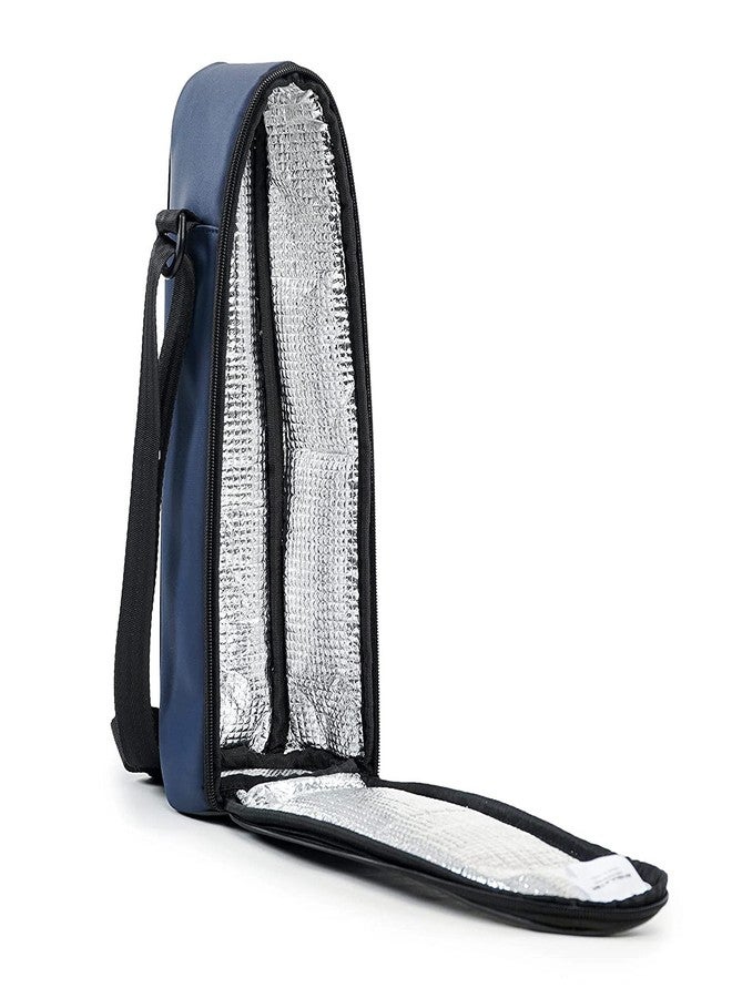 Atipriya Insulated Water Bottle Bag 2 Litre Premium Silk Touch Polyester Sleeve Cover | Blue/Black - Image 1