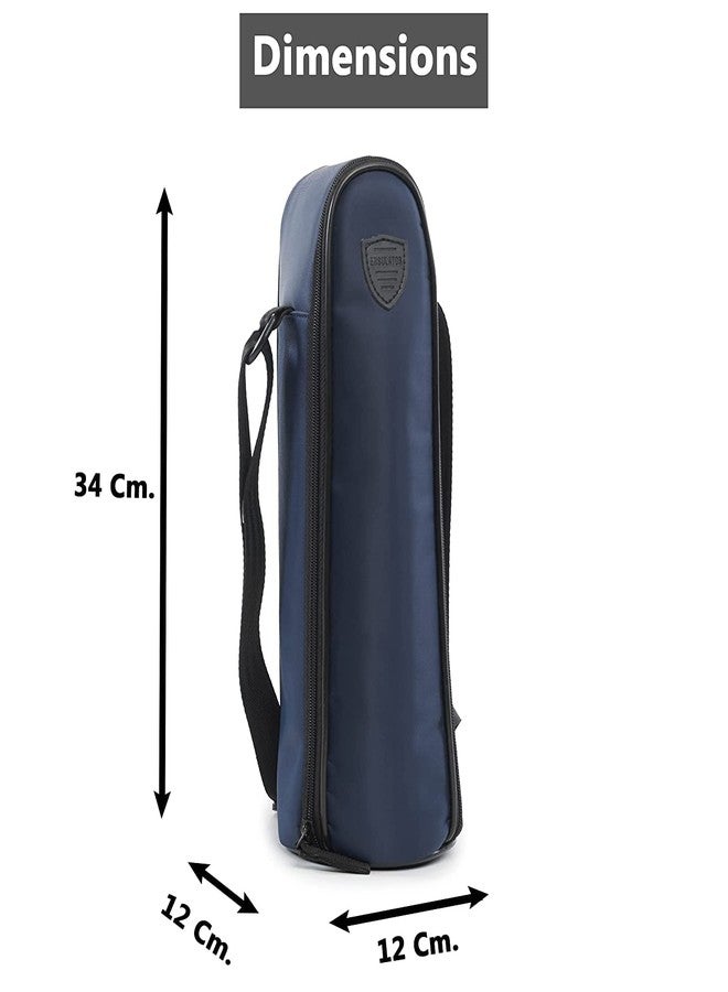 Atipriya Insulated Water Bottle Bag 2 Litre Premium Silk Touch Polyester Sleeve Cover | Blue/Black - Image 5