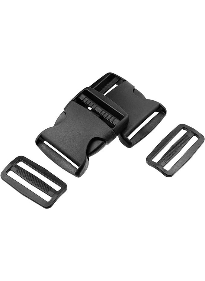 DIY Crafts DIY Crafts 4 Piece 2 Inches 1 Kit DIY Strap 2 Plastic Buckles Flat Side Release Buckles and Triglides with One Spool 5 Yards 2 Inch Wide Polypropylene Webbing 1 Kit DIY Strap 2 Nylon  - Image 4