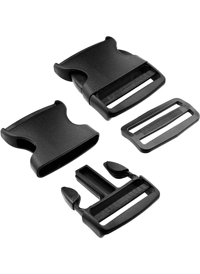 DIY Crafts DIY Crafts 4 Piece 2 Inches 1 Kit DIY Strap 2 Plastic Buckles Flat Side Release Buckles and Triglides with One Spool 5 Yards 2 Inch Wide Polypropylene Webbing 1 Kit DIY Strap 2 Nylon  - Image 5